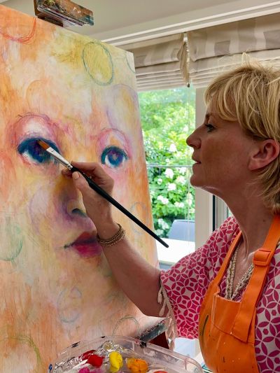 Voorbeeld schilderen voor gevorderden - portretschilderij